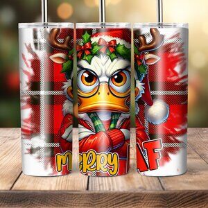 20 oz-Custom Tumbler- Merry AF